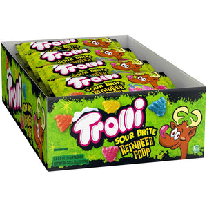 All City Candy Trolli Sour Brite Reindeer Poop Sour Gummi Candy - 2.5-oz. Bag For fresh candy and great service, visit www.allcitycandy.com