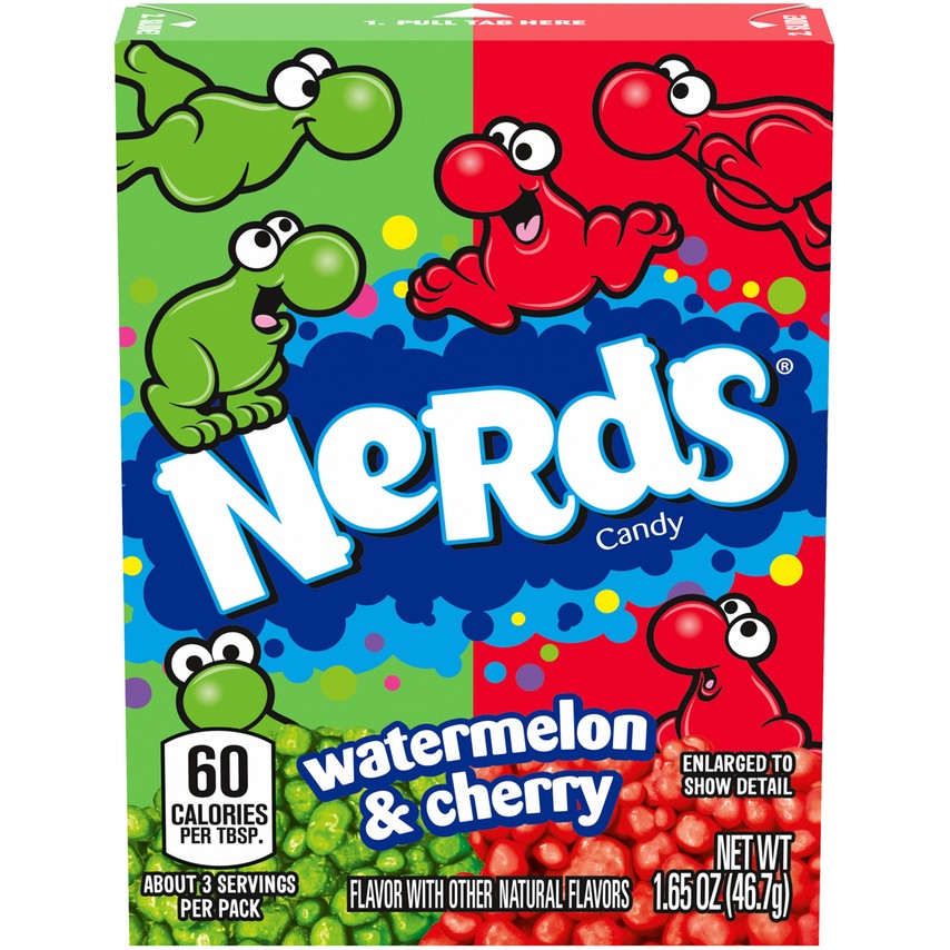 Nerds Watermelon & Cherry Candy - 1.65-oz. Box - All City Candy