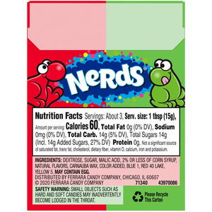 All City Candy Nerds Watermelon & Cherry Candy - 1.65-oz. Box Ferrara Candy Company For fresh candy and great service, visit www.allcitycandy.com