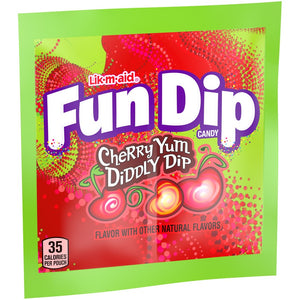 All City Candy Lik-m-aid Fun Dip Cherry Yum Diddly Dip 2.07 oz Bag For fresh candy and great service, visit www.allcitycandy.com