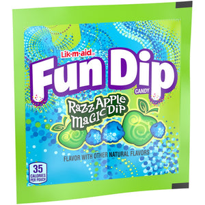 All City Candy Lik-m-aid Fun Dip Razz Apple Magic Dip 2.07 oz Bag For fresh candy and great service, visit www.allcitycandy.com