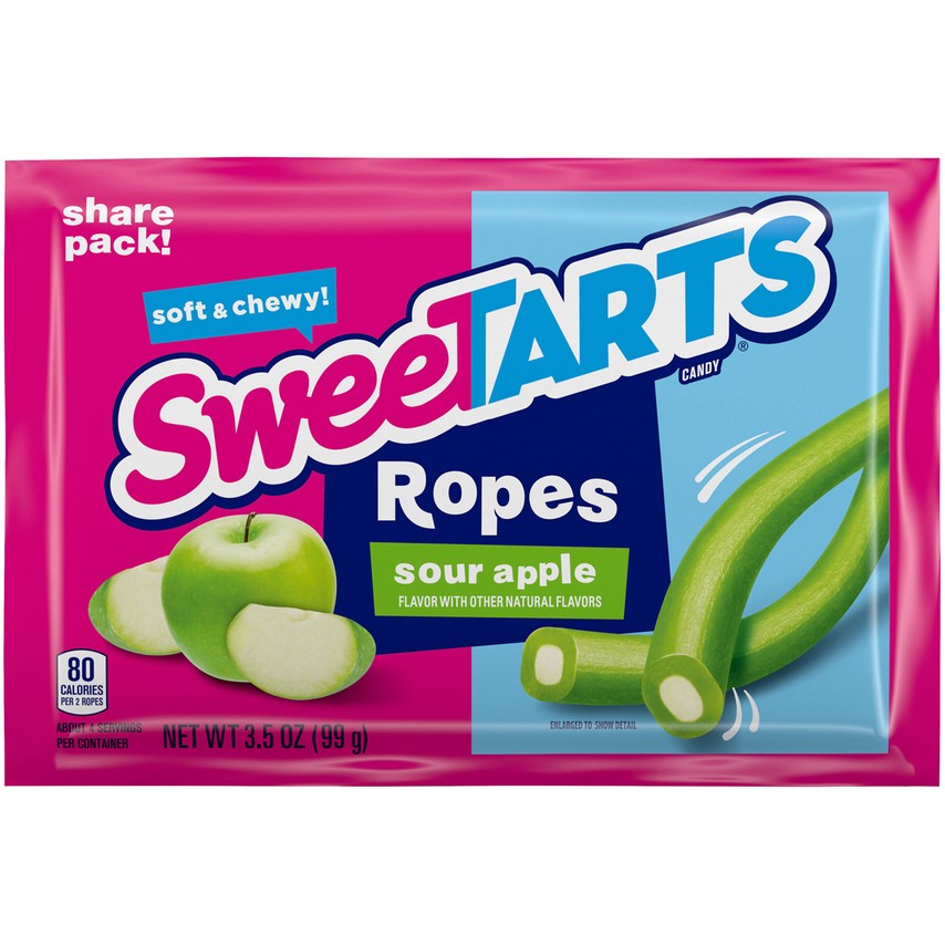 Sweetart Rope Green Apple 3.5 oz. Bag