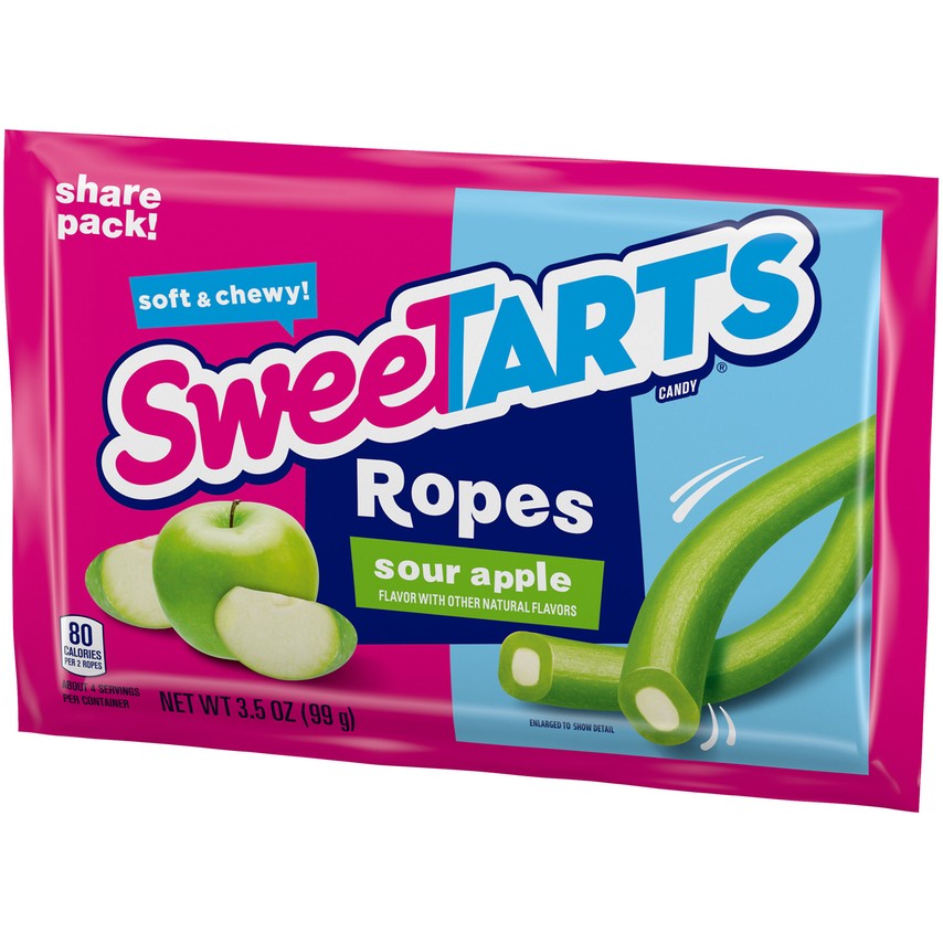 Sweetart Rope Green Apple 3.5 oz. Bag