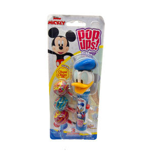 All City Candy Flix Pop ups! Disney Junior Mickey & Friends Blister Card 1.26 oz. Donald Duck Novelty Flix Candy For fresh candy and great service, visit www.allcitycandy.com