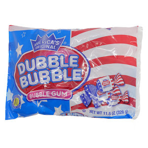 All City Candy Dubble Bubble Flag Twist Wrap - 11.5 oz Bag Gum/Bubble Gum Concord Confections (Tootsie) For fresh candy and great service, visit www.allcitycandy.com