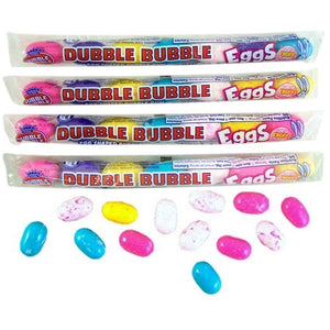 All City Candy Dubble Bubble Eggs Egg-Shaped Bubble Gum - 2.1-oz. Tube 1 Tube Easter Concord Confections (Tootsie) For fresh candy and great service, visit www.allcitycandy.com