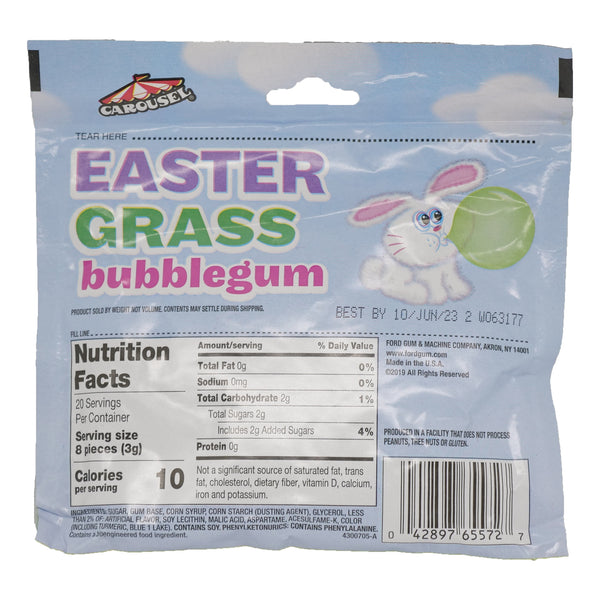Easter Grass Bubble Gum 12 Count