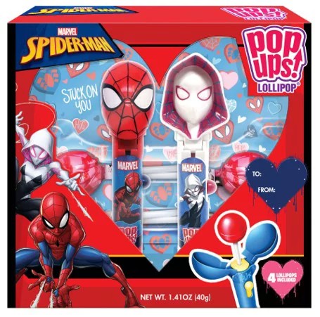 Valentine's Marvel Spiderman Pop Ups Gift Set 1.41 oz.