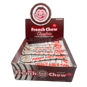 All City Candy Doscher's French Chew Chocolate 1.5 oz. Bar Case of 24 Taffy Doscher's Candy Co. For fresh candy and great service, visit www.allcitycandy.com