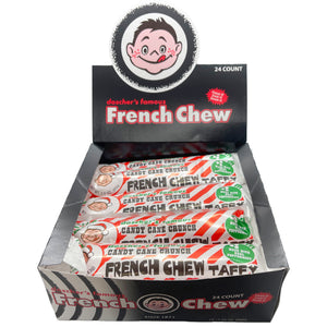 All City Candy Doscher's French Chew Candy Cane Crunch 1.5 oz. Bar Case of 24 Taffy Doscher's Candy Co. For fresh candy and great service, visit www.allcitycandy.com