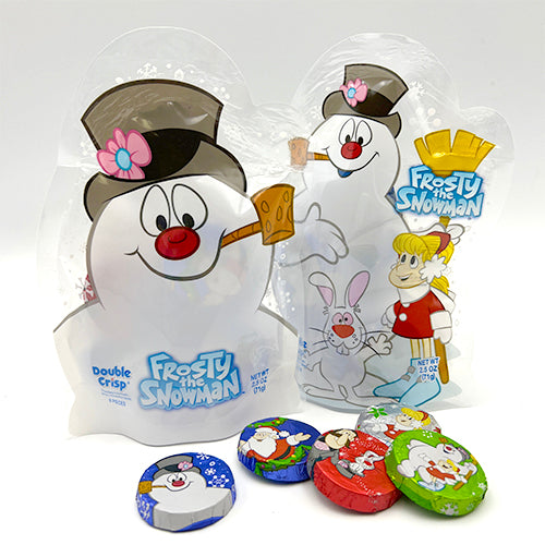 All City Candy Frosty the Snowman Double Crisp 2.5 oz. Treat Bag Christmas R.M. Palmer Company For fresh candy and great service, visit www.allcitycandy.com