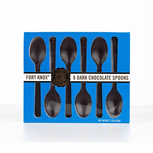 All City Candy Fort Knox Dark Chocolate Spoons 2.12 oz. 1 Pack Christmas Gerrit J. Verburg Candy For fresh candy and great service, visit www.allcitycandy.com