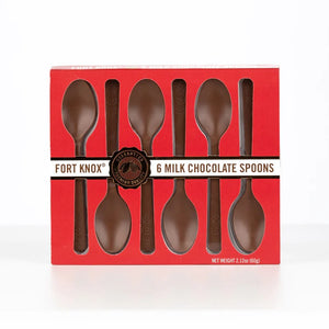 All City Candy Fort Knox Milk Chocolate Spoons 2.12 oz. 1 Pack Christmas Gerrit J. Verburg Candy For fresh candy and great service, visit www.allcitycandy.com