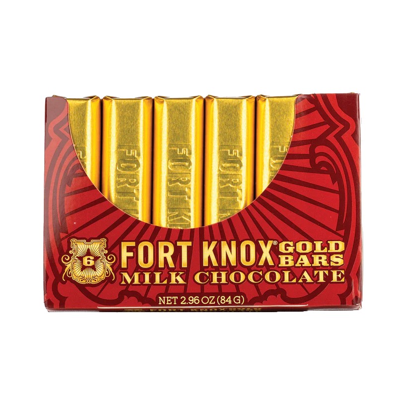All City Candy Fort Knox Gold Bars Milk Chocolate 2.96 oz. Chocolate Gerrit J. Verburg Candy For fresh candy and great service, visit www.allcitycandy.com