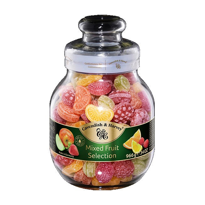 All City Candy Caverdish & Harvey Mixed Fruit Candy Jar 34 oz. Cavendish & Harvey Confectionery For fresh candy and great service, visit www.allcitycandy.com