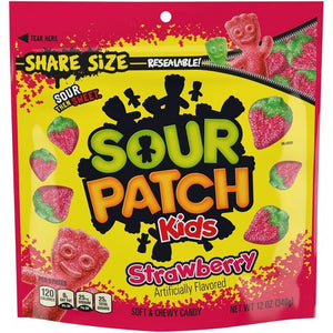 All City Candy Sour Patch Kids Strawberry Soft & Chewy Candy - 12-oz. Resealable Bag Mondelez International For fresh candy and great service, visit www.allcitycandy.com