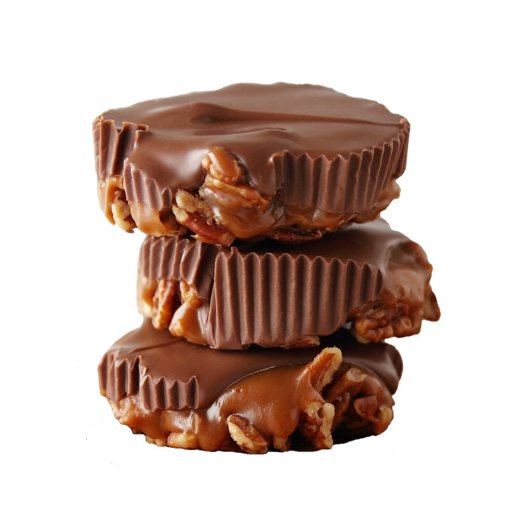 All City Candy Giant Milk Chocolate Pecan Myrtle 6 count Box Chocolate Arway Confections For fresh candy and great service, visit www.allcitycandy.com
