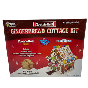All City Candy Bee Christmas Tootsie Roll Gingerbread Cottage 14 oz. Kit Bee International Candy For fresh candy and great service, visit www.allcitycandy.com