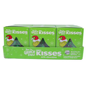All City Candy Hershey's Solid Milk Chocolate Kiss with Grinch Foil 1.45 oz. Case of 24 Christmas  Hershey's  For fresh candy and great service, visit www.allcitycandy.com