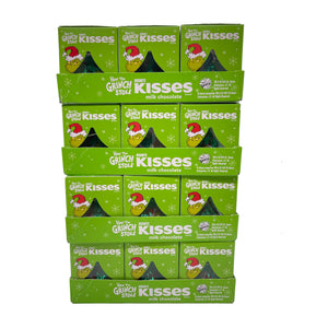All City Candy Hershey's Solid Milk Chocolate Kiss with Grinch Foil 1.45 oz. Case of 24 Christmas  Hershey's  For fresh candy and great service, visit www.allcitycandy.com
