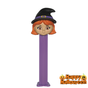All City Candy PEZ Halloween Collection Candy Dispenser - 1 Piece Blister Pack Halloween Witch Halloween PEZ Candy For fresh candy and great service, visit www.allcitycandy.com