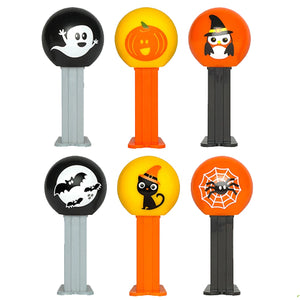 All City Candy PEZ Candy & Mini Halloween Dispensers Party Bag - Bag of 12 PEZ Candy For fresh candy and great service, visit www.allcitycandy.com
