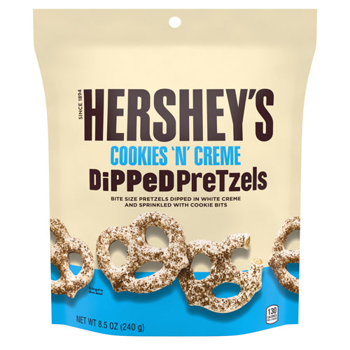 All City Candy Hershey's Cookies 'N' Creme Dipped Pretzels - 8.5-oz. Bag Hershey's For fresh candy and great service, visit www.allcitycandy.com
