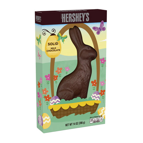 Hershey's Solid Milk Chocolate Bunny 14 oz. - Visit www.allcitycandy.com for great candy, service and delicious treats.