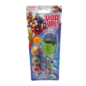 All City Candy Flix Pop ups! Marvel Classic Blister Card 1.26 oz. Hulk Novelty Flix Candy For fresh candy and great service, visit www.allcitycandy.com
