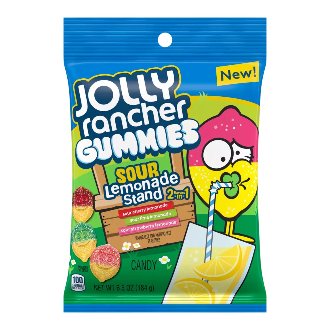 Jolly Rancher Gummies Sour Lemonade 6.5 oz. Bag