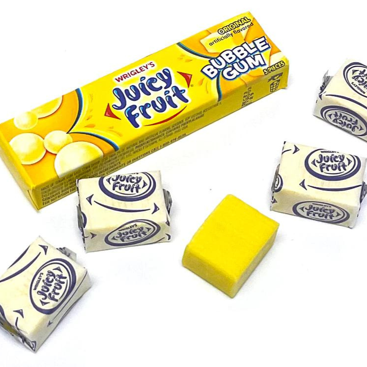 Juicy Fruit Bubble Gum Original Flavor All City Candy
