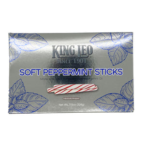 All City Candy King Leo Soft Peppermint Sticks Individually Wrapped 11.5 oz. Box Christmas Quality Candy Company For fresh candy and great service, visit www.allcitycandy.com