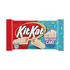 All City Candy Kit Kat Birthday Cake White Creme w/Sprinkles 1.5 oz Bar Candy Bars Hershey's For fresh candy and great service, visit www.allcitycandy.com