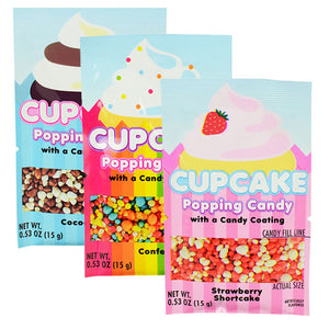 Cupcake Popping Candy with a Candy Coating .53 oz