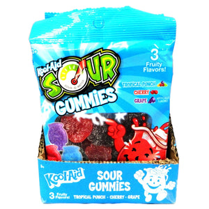 All City Candy Kool-Aid Sour Gummies 4 oz. Bag Case of 12 Sour Gummi Hilco For fresh candy and great service, visit www.allcitycandy.com