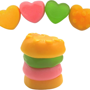 All City Candy, Spongebob Squarepants Krabby Patties Plush Heart Box 3.17 oz.. Valentine's Day Frankford Candy For fresh candy and great service, visit www.allcitycandy.com