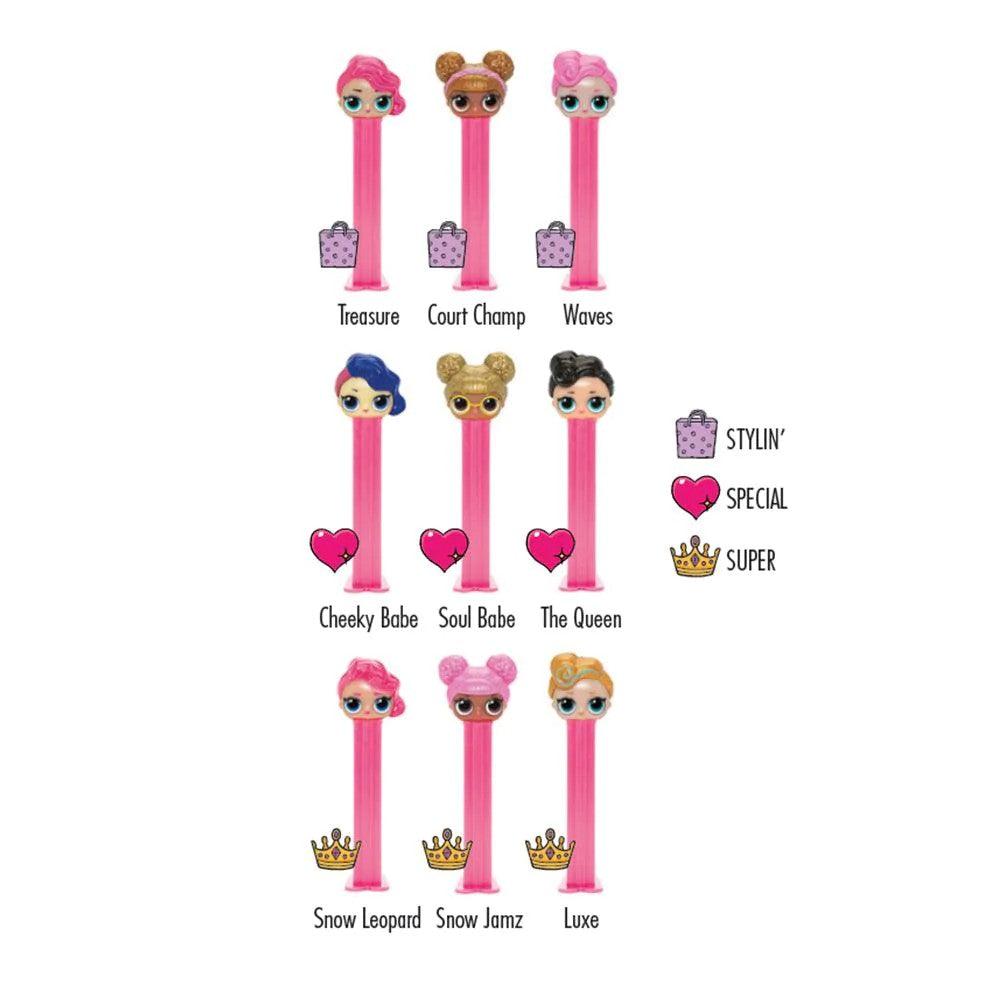 PEZ LOL Surprise Collection Candy Dispenser - 1-Piece Blister Pack ...