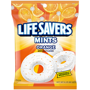 All City Candy Lifesavers Orange Mint 6.25 oz. Bag Mints Wrigley For fresh candy and great service, visit www.allcitycandy.com