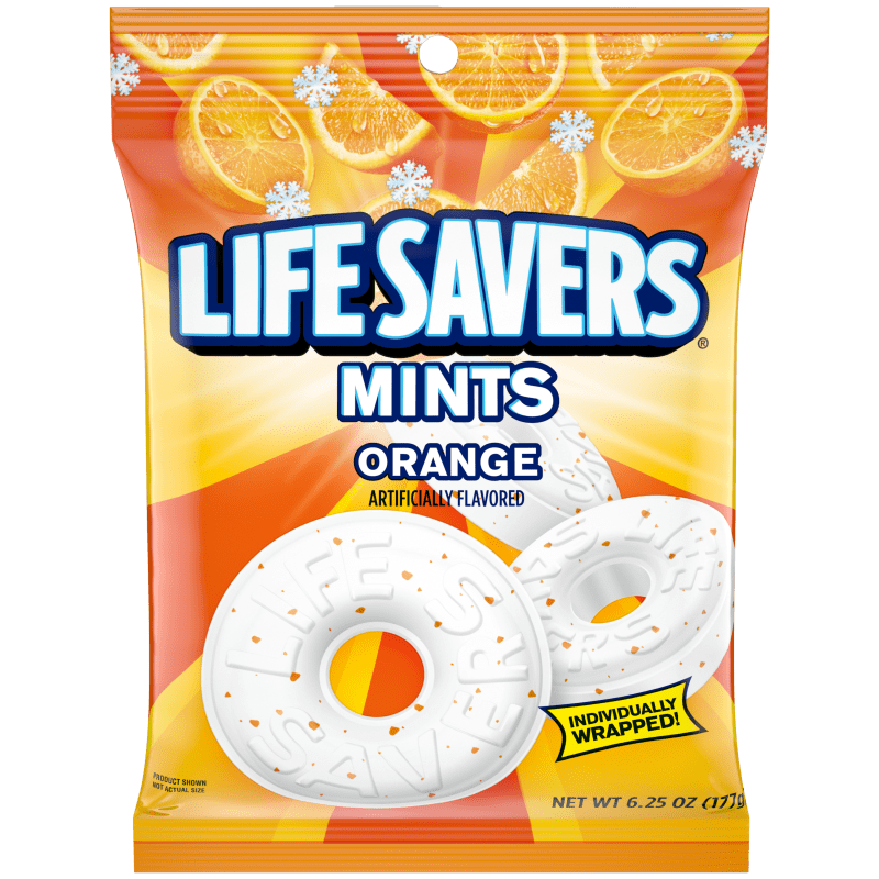 All City Candy Lifesavers Orange Mint 6.25 oz. Bag Mints Wrigley For fresh candy and great service, visit www.allcitycandy.com