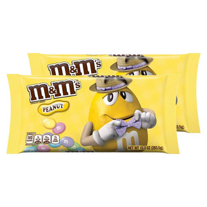 All City Candy M&M's Peanut Chocolate Candies Easter - 10-oz. Bag Pack of 2 Mars Chocolate For fresh candy and great service, visit www.allcitycandy.com