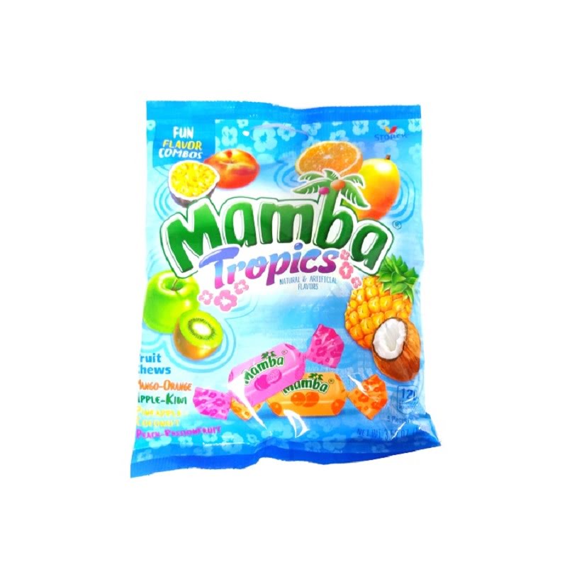 Mamba Tropics Fruit Chew 3.52 oz. Bag