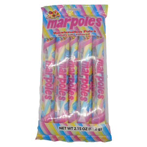 All City Candy Marpoles Candy Marshmallow Poles - Bag of 8 Chewy Albert's Candy For fresh candy and great service, visit www.allcitycandy.com