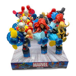 All City Candy Candyrific Marvel Avengers Candy Fan 0.28 oz. Case of 12 Novelty Candyrific For fresh candy and great service, visit www.allcitycandy.com