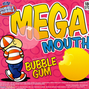 All City Candy Dubble Bubble Mega Mouth Unfilled Giant Gumballs - 3 LB Bulk Bag Gum/Bubble Gum Concord Confections (Tootsie) For fresh candy and great service, visit www.allcitycandy.com