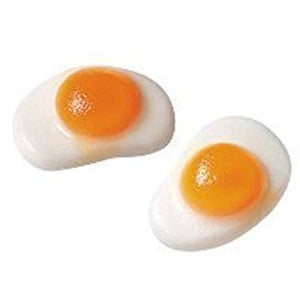 All City Candy Mini Fried Eggs Gummi Candy - 2.2 LB Bulk Bag Bulk Unwrapped Vidal Candies For fresh candy and great service, visit www.allcitycandy.com
