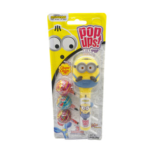 All City Candy Flix Pop ups! Minions Blister Card 1.26 oz. Otto Novelty Flix Candy For fresh candy and great service, visit www.allcitycandy.com