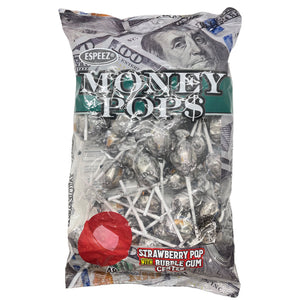 All City Candy Money Pop$ Strawberry Pop 48 count Bag Lollipops & Suckers Espeez For fresh candy and great service, visit www.allcitycandy.com