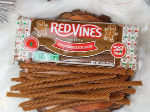 All City Candy Red Vine Gingerbread Twist 4 oz. Tray Christmas American Licorice Company For fresh candy and great service, visit www.allcitycandy.com