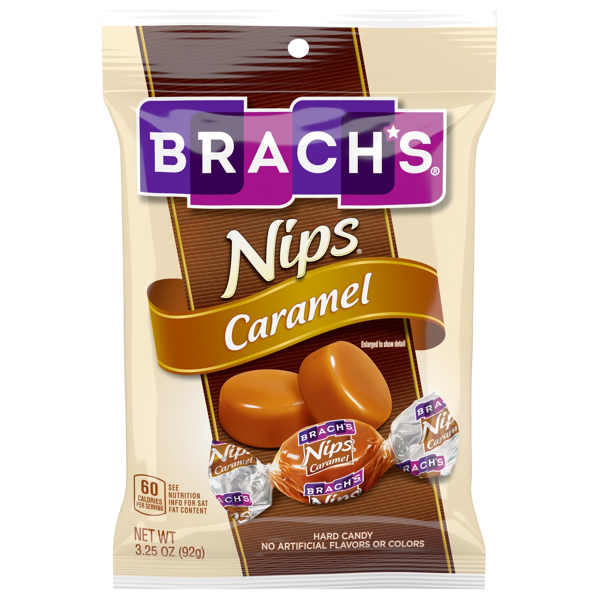 Brach's Nips Caramel 3.25 oz. Bag