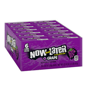 All City Candy Now and Later Grape Candy 6-Pack Case of 24 Ferrara Candy Company For fresh candy and great service, visit www.allcitycandy.com